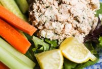 Fresh Salmon and Dill Salad with Zesty Lemon Dressing