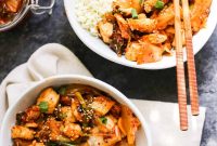 Korean Kimchi Chicken Stir-Fry Recipe