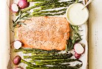 Sheet Pan Salmon with Spring Asparagus and Lemon