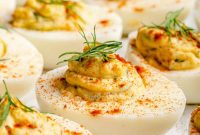 Classic Deviled Eggs Recipe with Creamy Tangy Filling