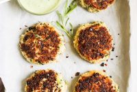 Herbed Crab Cake Recipe with Tarragon Green Goddess Dressing