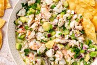 Refreshing Shrimp Ceviche with Lime, Cilantro and Avocado