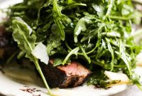 Porcini-Rubbed Ribeye with Arugula Salad Recipe