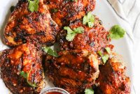 Grilled Chicken with Smoky Chipotle-Whiskey BBQ Sauce