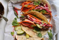 Grilled Steak Tacos with Vietnamese Lime Fish Sauce Slaw