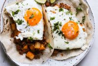 Chorizo and Potato Breakfast Tacos