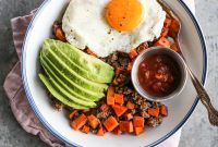 Skillet Sweet Potato and Bison Breakfast Hash Recipe