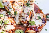 Grilled BBQ Chicken Flatbread Pizza Recipe