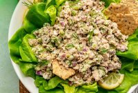 Classic Tuna Salad Recipe with Mayo and Crunchy Celery