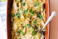 Hatch Green Chile Enchilada Casserole Recipe