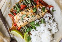 Miso-Glazed Halibut Baked in Parchment