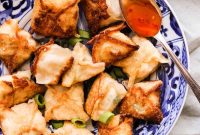 Dairy-Free Crab Rangoons Recipe with Sweet and Sour Sauce