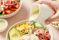 Turkey Cobb Salad with Creamy Gorgonzola Vinaigrette