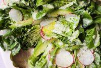 Tarragon Green Goddess Dressing on Little Gem Salad