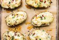 Truffle Salt and Gruyere Twice Baked Potatoes