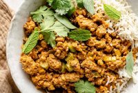 Ginger Peanut Butter Ground Turkey Stir Fry Recipe