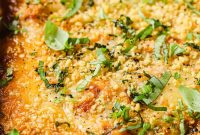Baked Chicken Parmesan Stuffed Zucchini Boats