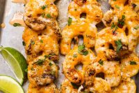Bang Bang Shrimp Skewers with Sesame Slaw Recipe