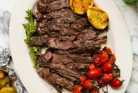 Greek Grilled Steak Recipe with Lemon and Oregano