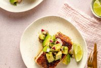 Pan-Seared Chipotle Halibut with Avocado Salsa Recipe