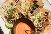Korean-Style Skirt Steak Tacos with Gochujang Slaw