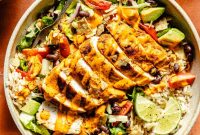 Santa Fe Chicken Bowl Recipe with Black Beans & Corn