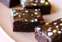 Paleo Cosmic Brownies Recipe: Chocolate Fudge with Candy Topping