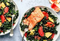 Refreshing Shredded Kale and Grapefruit Salad