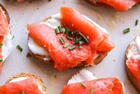Smoked Salmon and Blue Cheese Crostini Recipe