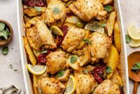One-Pan Mediterranean Chicken Bake with Tomatoes and Feta