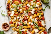 Crispy Pesto Gnocchi on a Sheet Pan