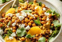 Mediterranean Lamb Salad with Harissa Ranch Dressing