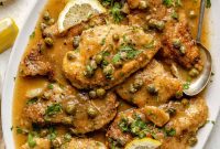 Crockpot Chicken Piccata with Lemon Caper Sauce