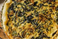 Caramelized Onion Quiche in Flaky Puff Pastry