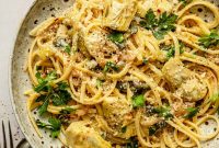 Zesty Lemon Linguine with Artichokes