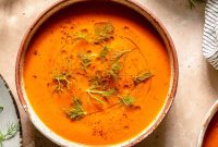 Roasted Red Pepper, Tomato and Fennel Soup