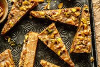 Baklava-Style Cookie Bars with Honey and Pistachios
