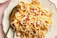 Creamy Lemon and Pancetta Linguine Recipe