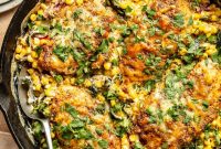 Skillet Chicken with Creamed Corn Recipe