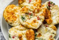 Mini Egg White Bites with Roasted Red Peppers