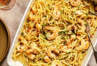 Oven-Roasted Shrimp Scampi with Garlic and Lemon