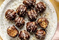 Caramel deLites Energy Bites Recipe with Coconut and Chocolate
