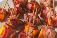 Crispy Bacon Wrapped Butternut Squash Bites