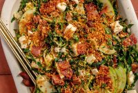 Crispy Bacon and Brussels Sprout Crunch Salad