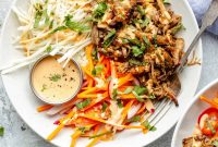 Slow Cooker Lemongrass Shredded Pork Bowls