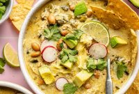 Slow Cooker Green Enchilada Chicken Soup Recipe