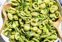 Creamy Green Goddess Pasta Salad with Avocado and Fresh Herbs