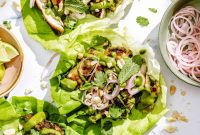 Spicy Coconut Grilled Chicken Lettuce Wraps