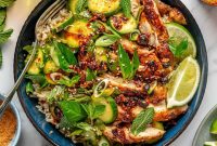 Chili Crisp Chicken Rice Bowl Recipe