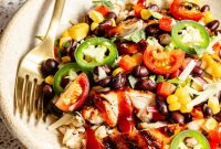 Grilled BBQ Chicken Bowls with Black Bean and Corn Salad Recipe